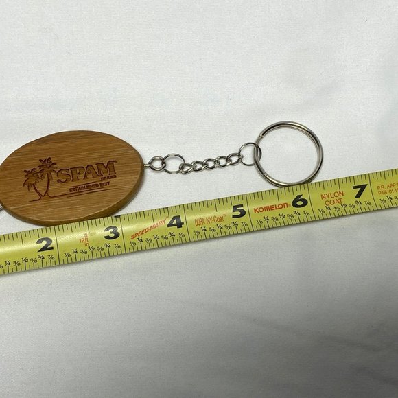 Set of 2  Spam Advertising Wood Metal Keychain Bottle Opener and Multi Tool - Picture 11 of 11